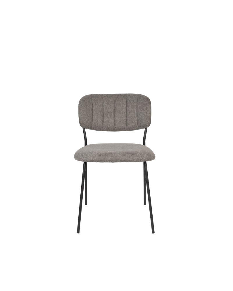 JOLIEN Chair | Grey, Black legs