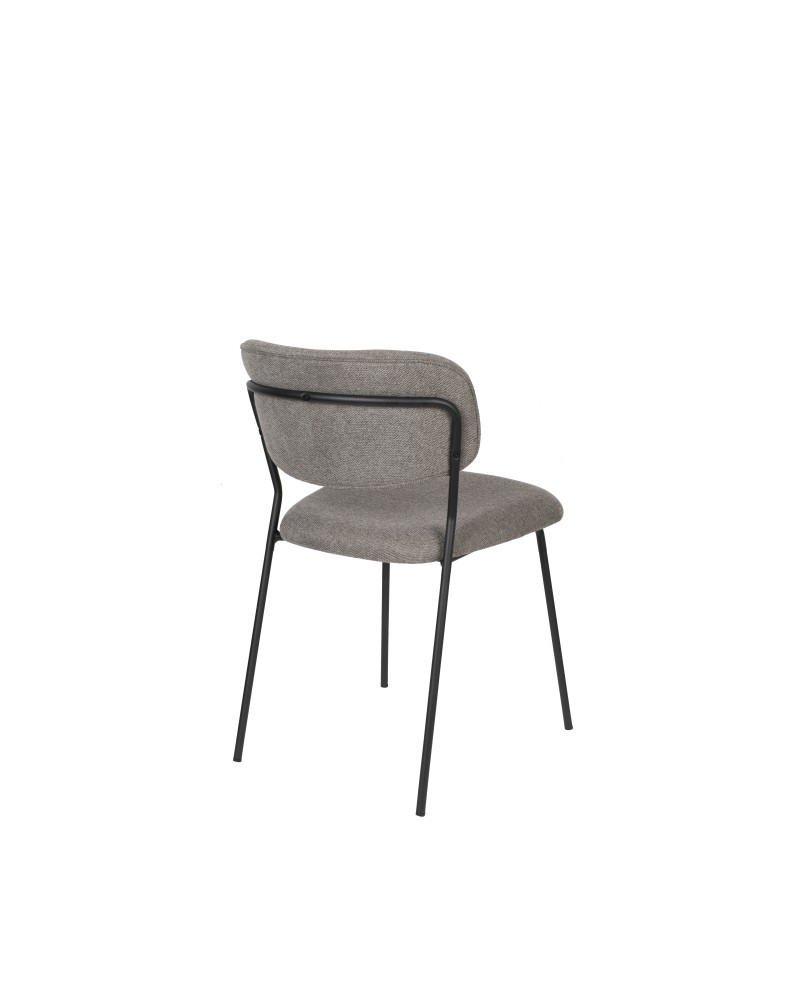 JOLIEN Chair | Grey, Black legs