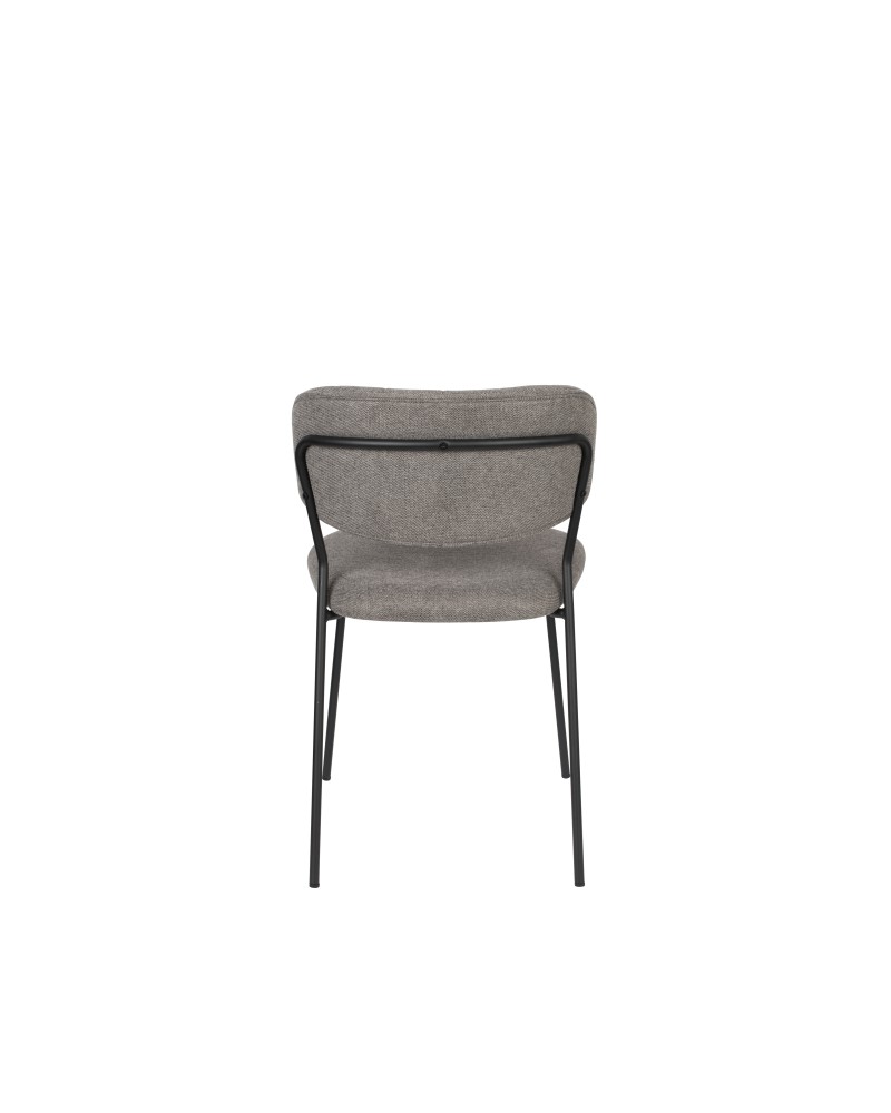 JOLIEN Chair | Grey, Black legs