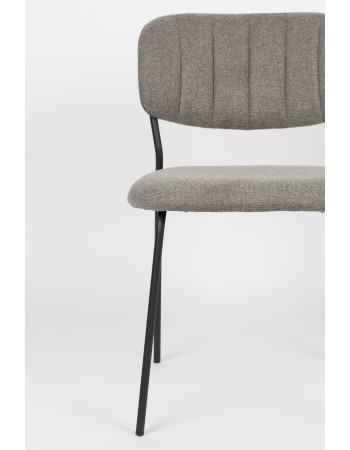 JOLIEN Chair | Grey, Black legs