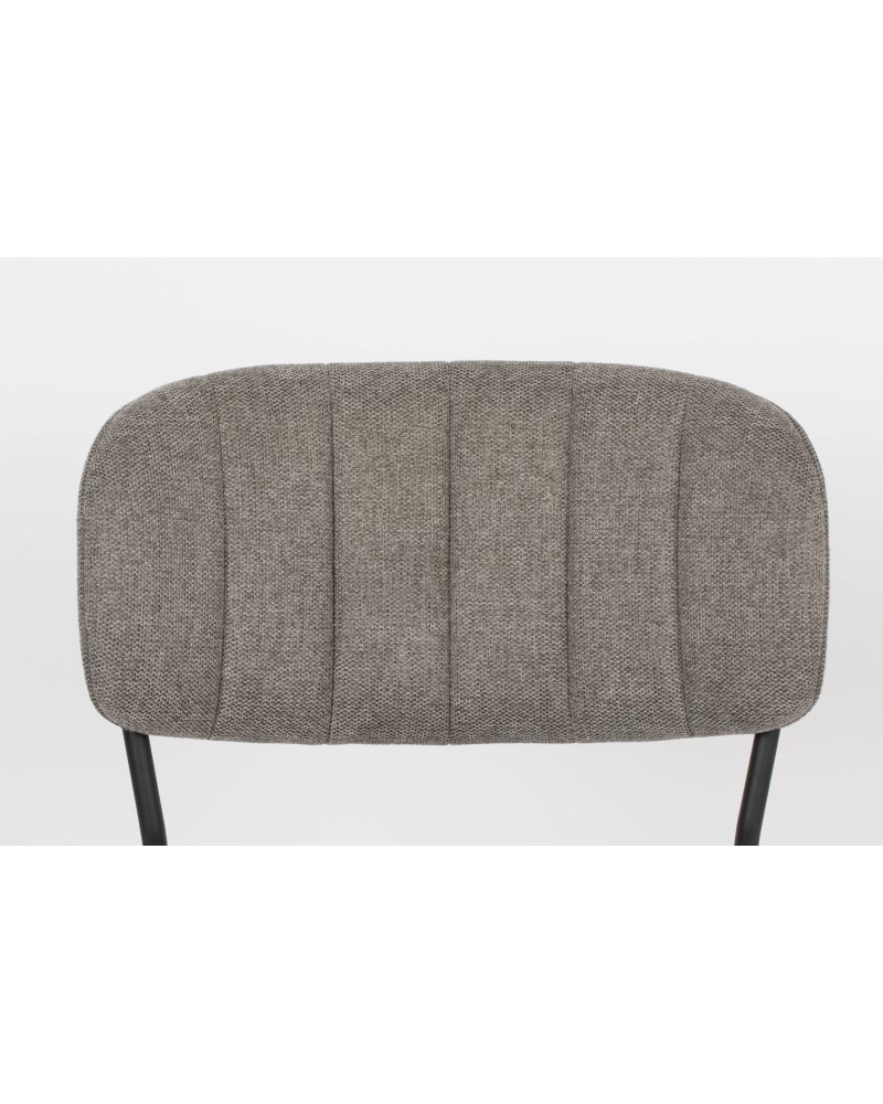 JOLIEN Chair | Grey, Black legs