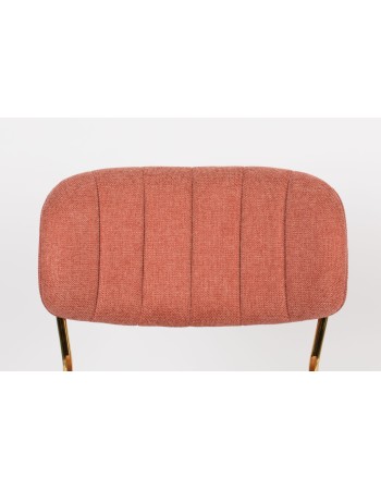 JOLIEN Chair | Pink, Gold legs