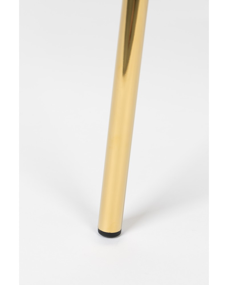 JOLIEN Chair | Pink, Gold legs
