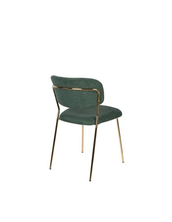 JOLIEN Chair | Dark green, Gold legs