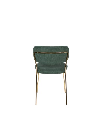 JOLIEN Chair | Dark green, Gold legs