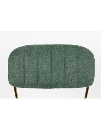 JOLIEN Chair | Dark green, Gold legs