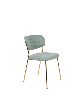 JOLIEN Chair | Light green, Gold legs