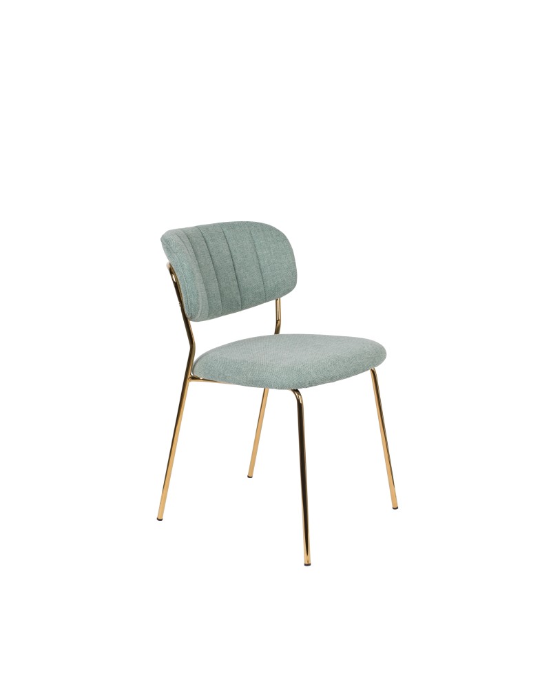 JOLIEN Chair | Light green, Gold legs