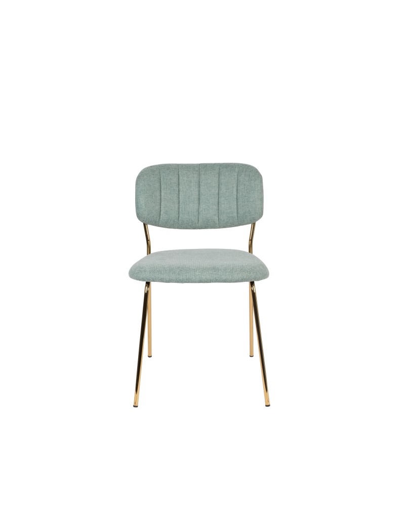 JOLIEN Chair | Light green, Gold legs