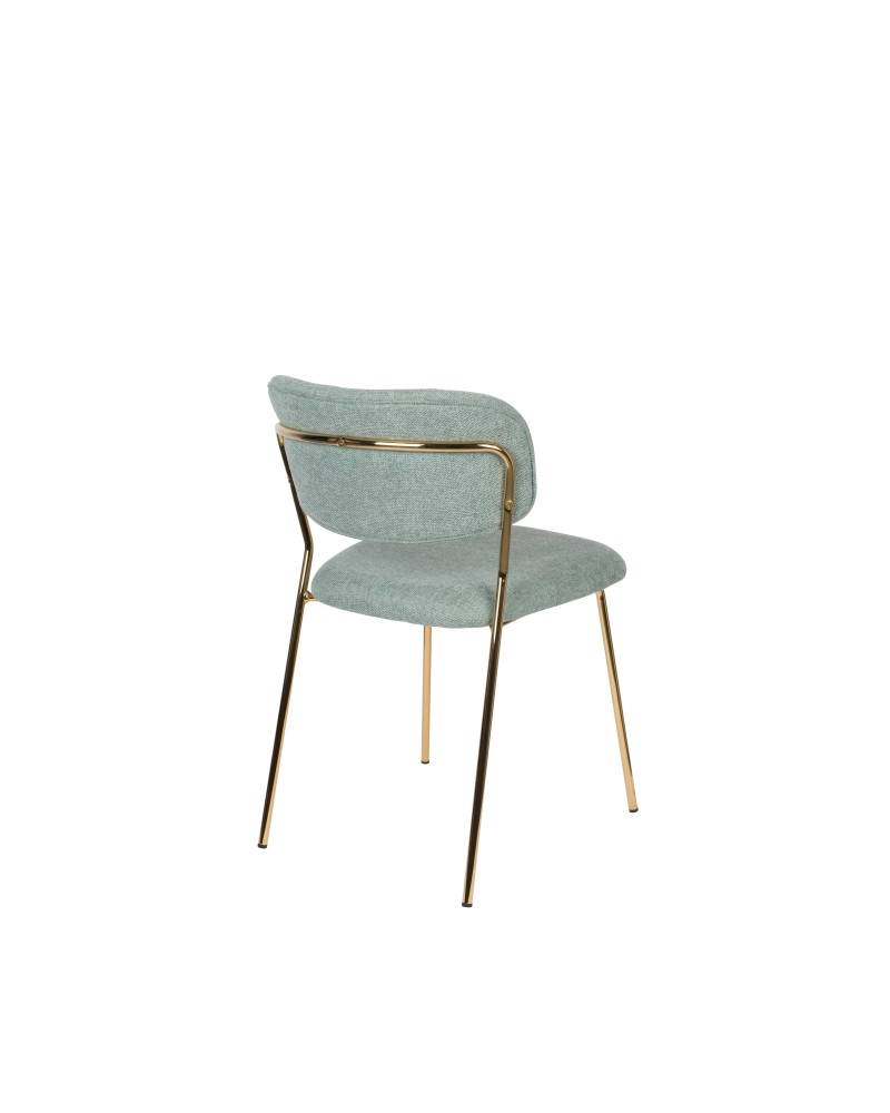 JOLIEN Chair | Light green, Gold legs