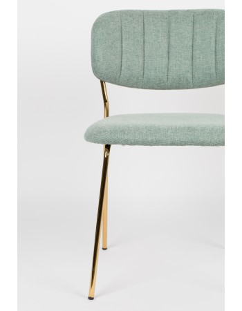 JOLIEN Chair | Light green, Gold legs