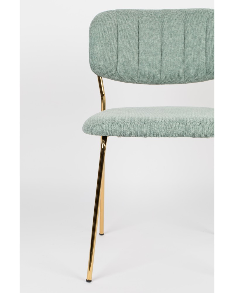 JOLIEN Chair | Light green, Gold legs