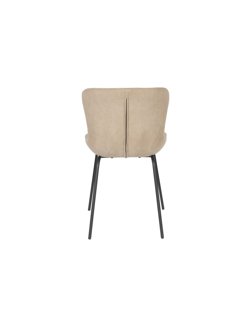 JUNZO RIB Chair | Taupe