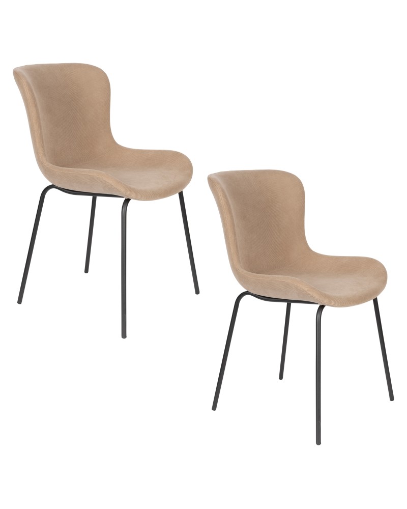 JUNZO RIB Chair | Taupe