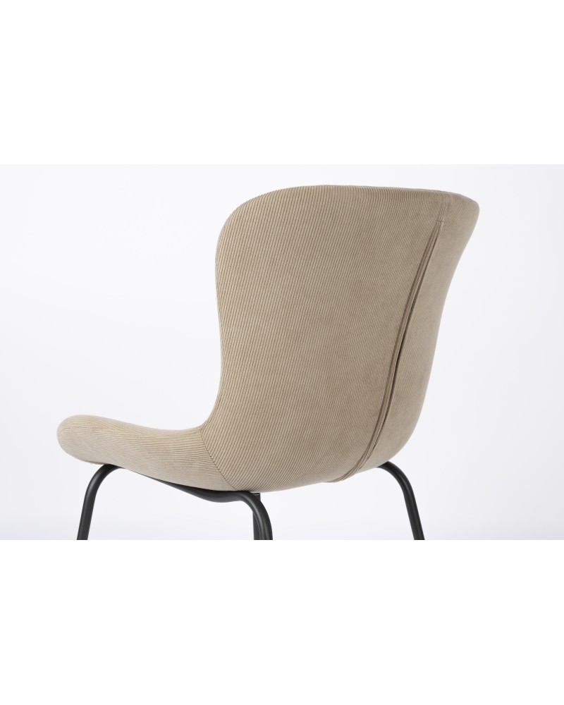 JUNZO RIB Chair | Taupe