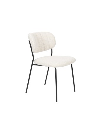 JOLIEN Chair | Boucle,Black legs