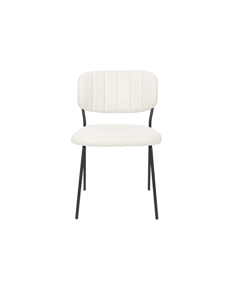 JOLIEN Chair | Boucle,Black legs