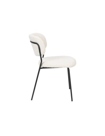JOLIEN Chair | Boucle,Black legs