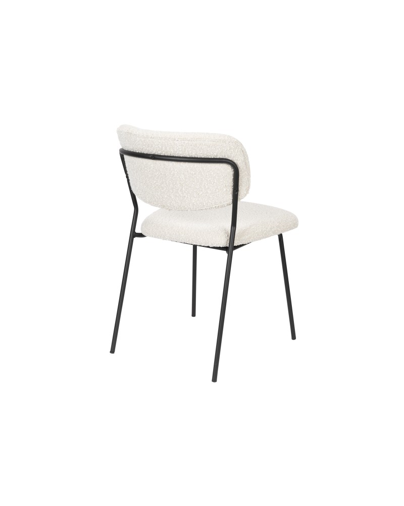 JOLIEN Chair | Boucle,Black legs