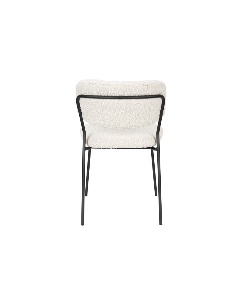JOLIEN Chair | Boucle,Black legs