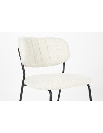 JOLIEN Chair | Boucle,Black legs