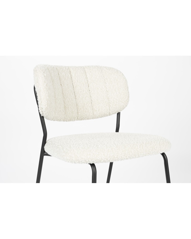 JOLIEN Chair | Boucle,Black legs