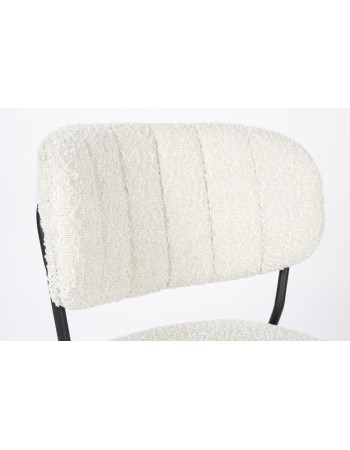 JOLIEN Chair | Boucle,Black legs