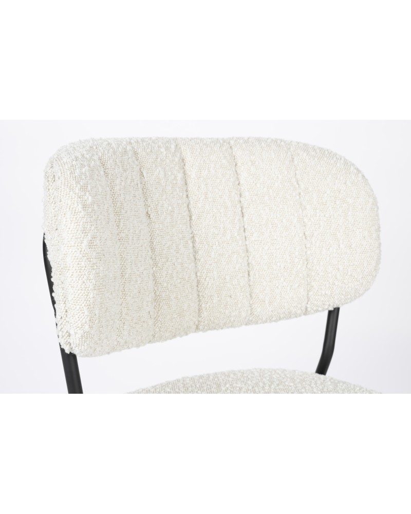 JOLIEN Chair | Boucle,Black legs