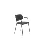 JOLIEN Armchair | Dark Grey,Black legs