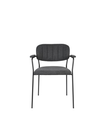 JOLIEN Armchair | Dark Grey,Black legs