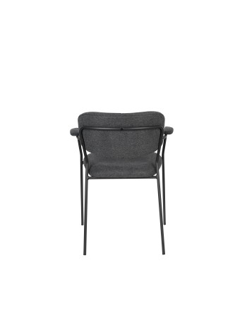 JOLIEN Armchair | Dark Grey,Black legs