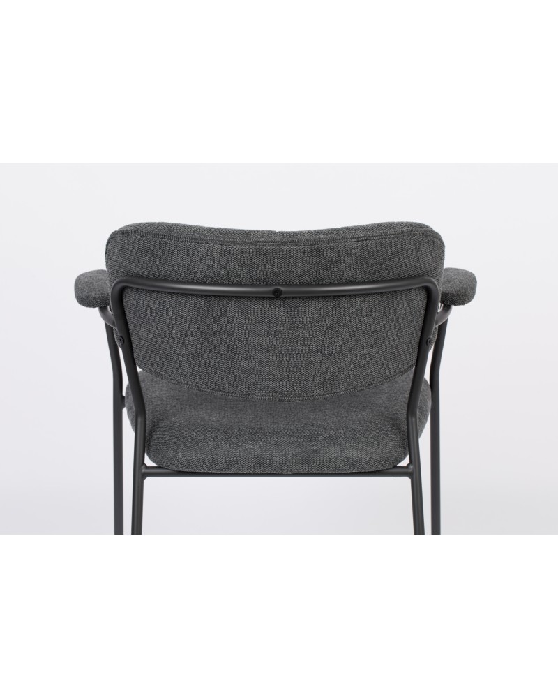 JOLIEN Armchair | Dark Grey,Black legs