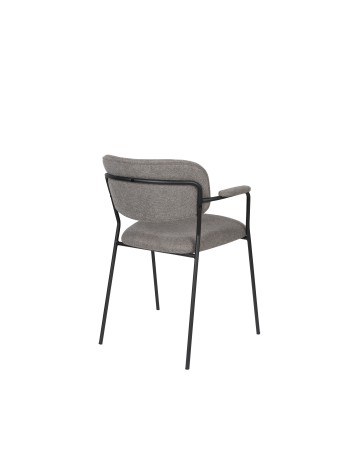 JOLIEN Armchair | Grey,Black legs