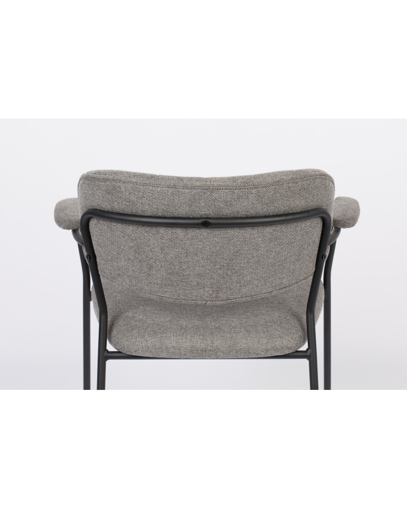JOLIEN Armchair | Grey,Black legs