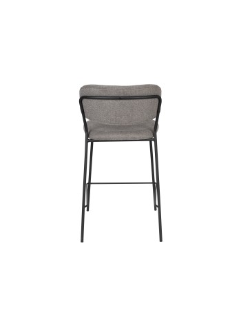 JOLIEN Counter Stool | Grey with black legs