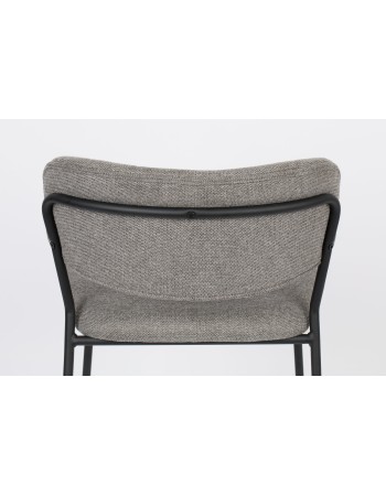 JOLIEN Counter Stool | Grey with black legs