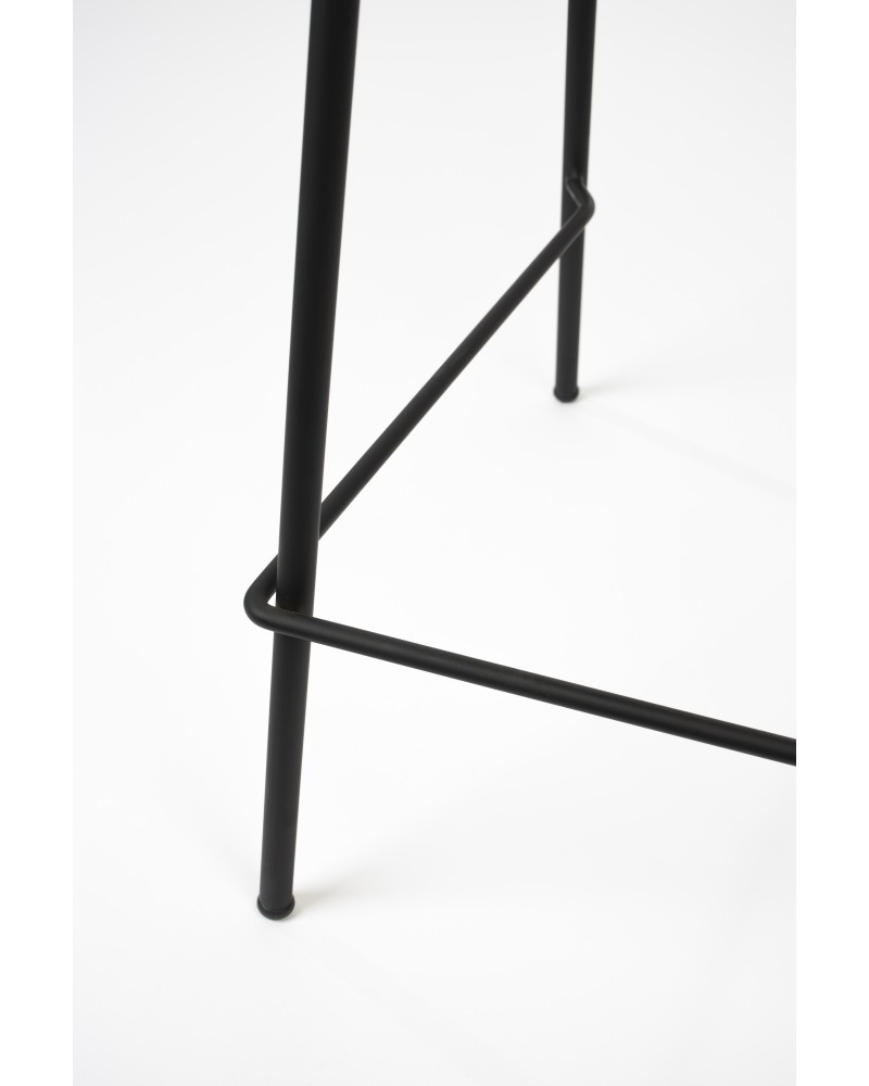 JOLIEN Counter Stool | Wood with black legs