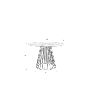 FLORIS Dining Table | Black