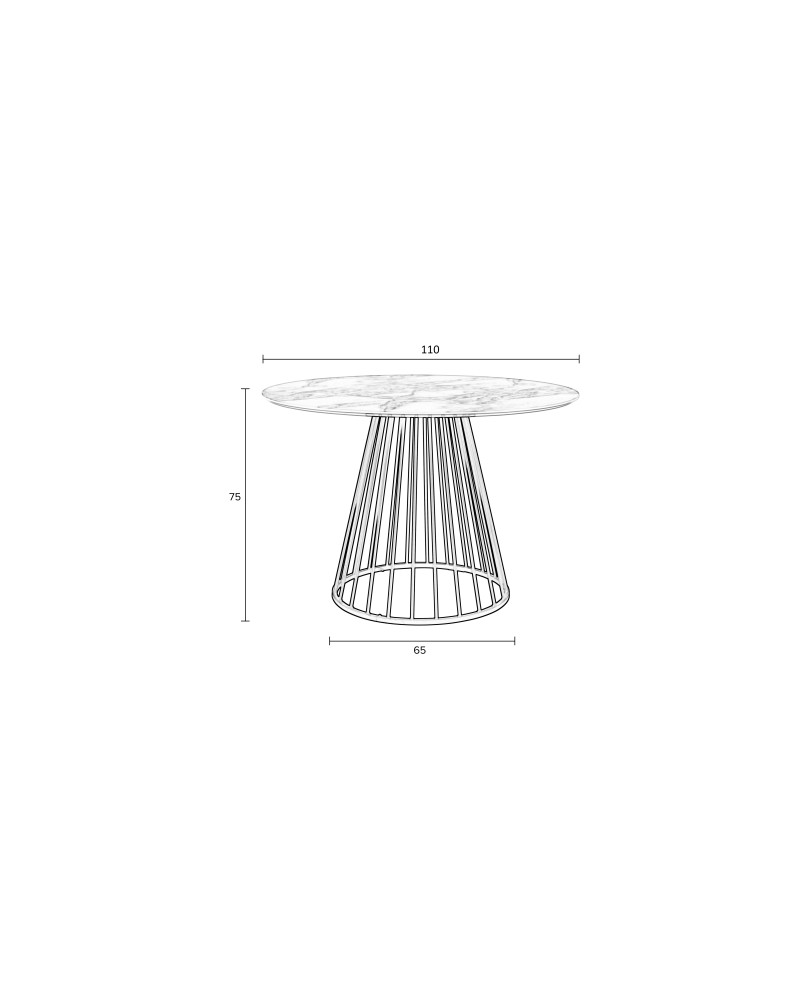 FLORIS Dining Table | Black