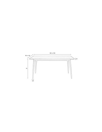 FABIO Dining Table 180x90cm | Natural