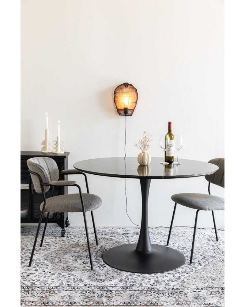 MARU Dining Table Round 110cm | Black