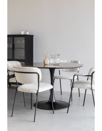 MARU Dining Table Round 110cm | Black
