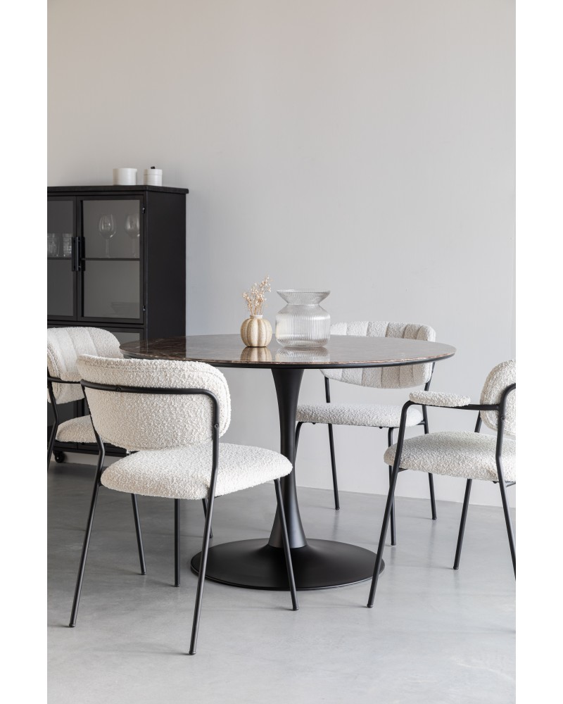MARU Dining Table Round 110cm | Black