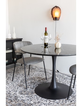 MARU Dining Table Round 110cm | Black