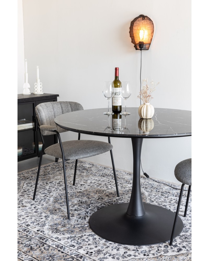 MARU Dining Table Round 110cm | Black