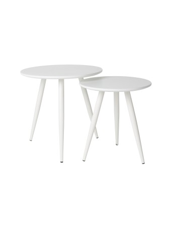 DAVEN Side Table Set of 2 | White