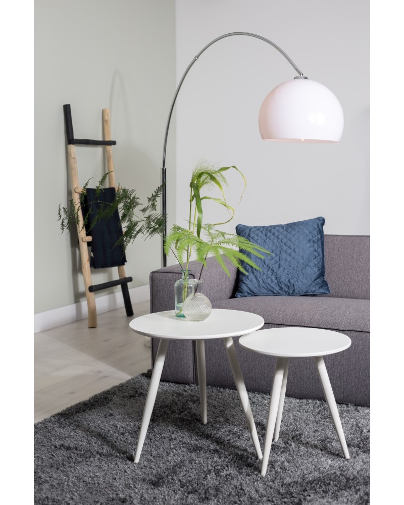 DAVEN Side Table Set of 2 | White