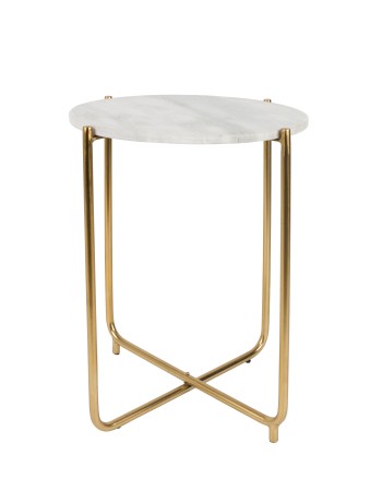 TIMPA Side Table | Marble White