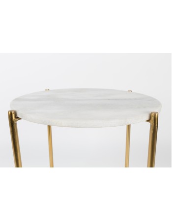 TIMPA Side Table | Marble White
