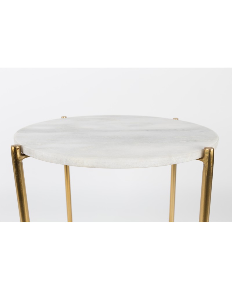 TIMPA Side Table | Marble White